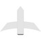 Ekena Millwork Bellingham Architectural Grade PVC Gable Bracket, 36"W x 22 1/2"H x 2"D x 6"F, 15/12 Pitch GBP036X23X0206BEL00 - alternate 5